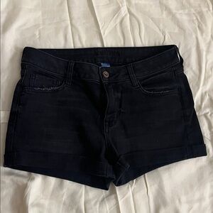 Women's Black Denim Shorts